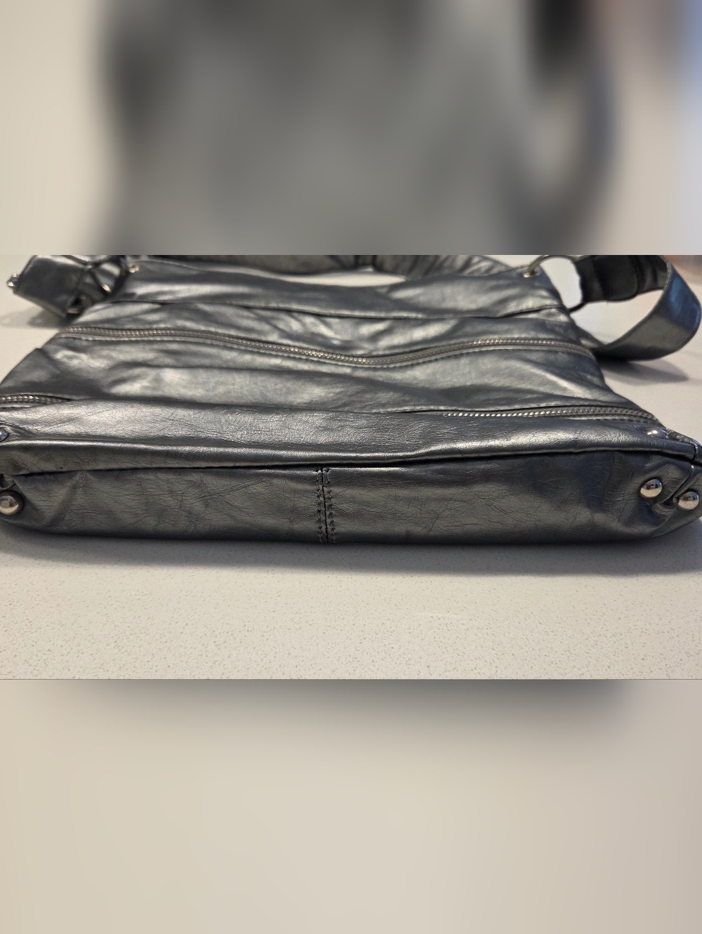 Buffalo David Bitton Dark Silver Messenger Bag - Picture 5 of 5